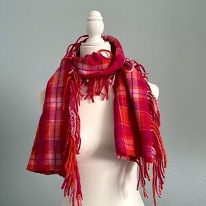 Mackintosh wool fringed scarf